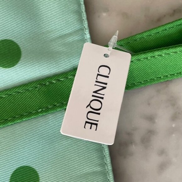 CLINIQUE X KATE SPADE Limited Edition Green Polka Dot Tote - Picture 15 of 16